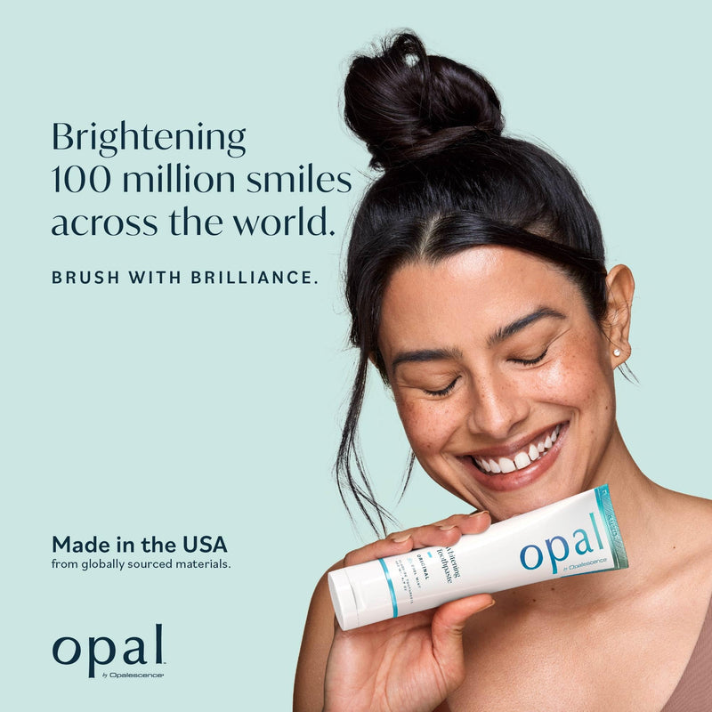 Opalescence Opal Teeth Whitening Toothpaste (Pack of 3) - Cool Mint Original Formula - Oral Care, Gluten-Free - 4.7 Ounce Made by Ultradent -TP-5760-3 New Opalescence 4.7 Ounce (Pack of 3)
