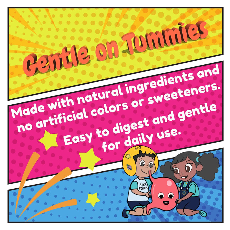 Stars Kids Multivitamin Gummies with Omega 3, Vitamins for Kids with A, B, C, D, Plant Based Multi Vitamins for Children, Manganese, 60 Star-Shaped Multivitamin for Kids, Gluten-Free Gummy Vitamins Stars Children's Vitamin