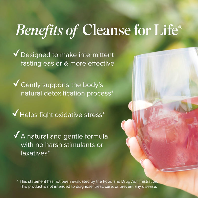 Isagenix Cleanse for Life, Powder, Natural Rich Berry, 3.4 oz, 16 Servings | No Laxatives or Diuretics, Supports Metabolism, Contains Vitamin B12 and Niacin, Powder Cleanse Drink