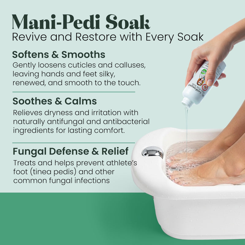 Dr. Antifungus - Mani-Pedi Nail Care Set - Includes Nail Defense Soak & Spray with 1% Tolnaftate - Protect, Cleanse, Dry Skin & Callus Remover - Nail & Cuticle Treatment for Kids and Adults - BeesActive Australia