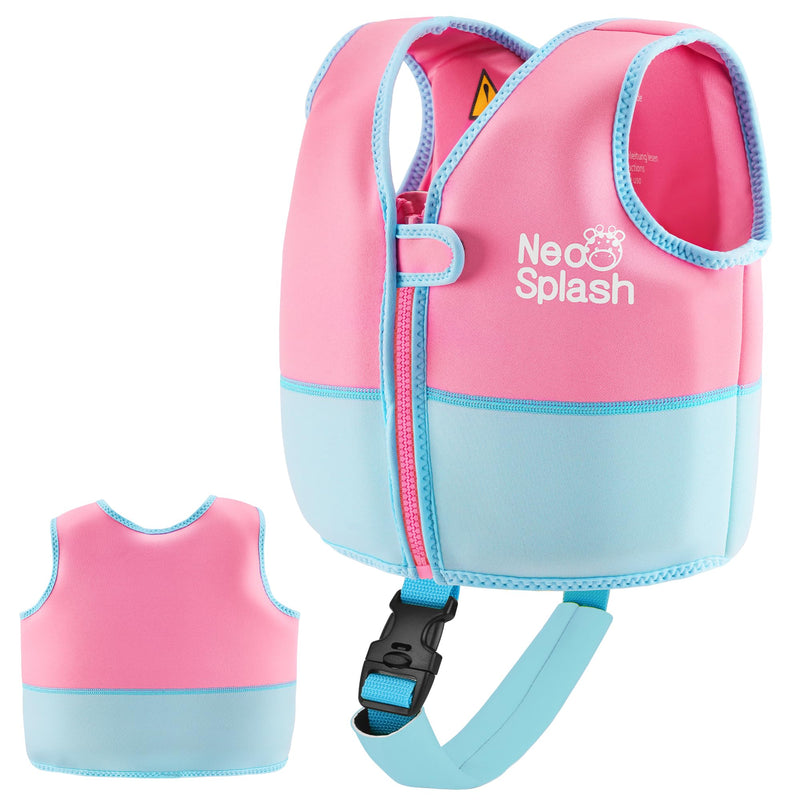 Kids Swim Vest Neoprene Swimming Aid with Adjustable Safety Strap for Age 1-3 and 3-6 KS-PB - BeesActive Australia