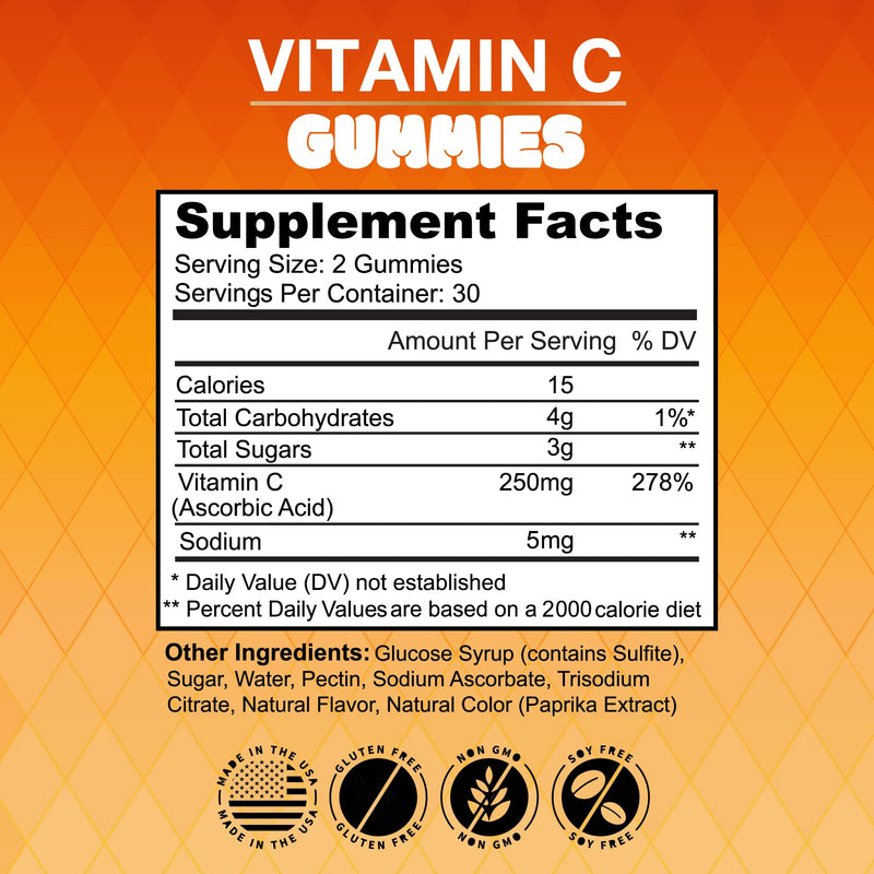NEW AGE Vitamin C Gummies Orange Vitamin C Gummy - Supports Healthy Immune System - Vegetarian Without Gluten (120 Gummies) 120 Gummies