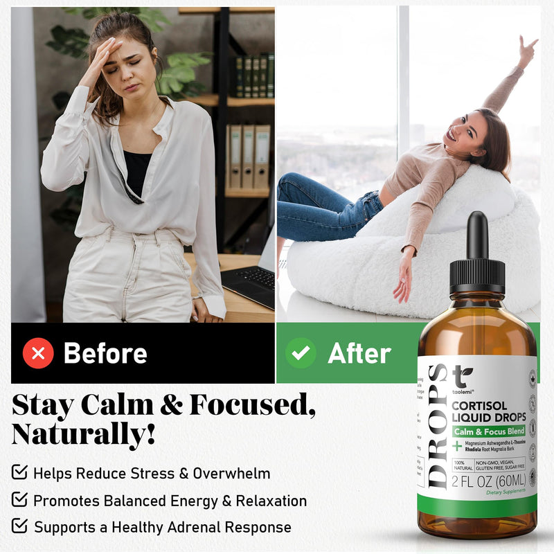 Magnesium & Ashwagandha Drops, Relaxation Support, 2 fl oz