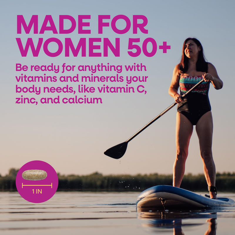 Nature's Way Alive! Women’s 50 Plus Complete Multivitamin Tablets, 130 ct | Daily Vitamin for Women 50 +, Supports Healthy Heart, Bones, and Brain Function*, with Superfood Antioxidants(1) 130 Count (Pack of 1)