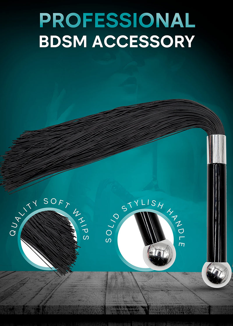 Whip Black Short Whip Cosplay PU Leather Whips for Starter Play Toy - BeesActive Australia