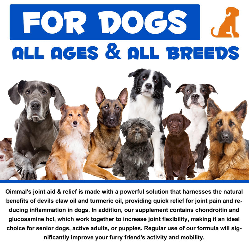 Joint Supplements for Dogs Joint Aid for Dogs With Glucosamine Dog Joint Supplements for Senior Dogs Improve Mobility & Flexibility Pet Supplement for Older And Stiff Dogs, Beef Flavor - 120ml