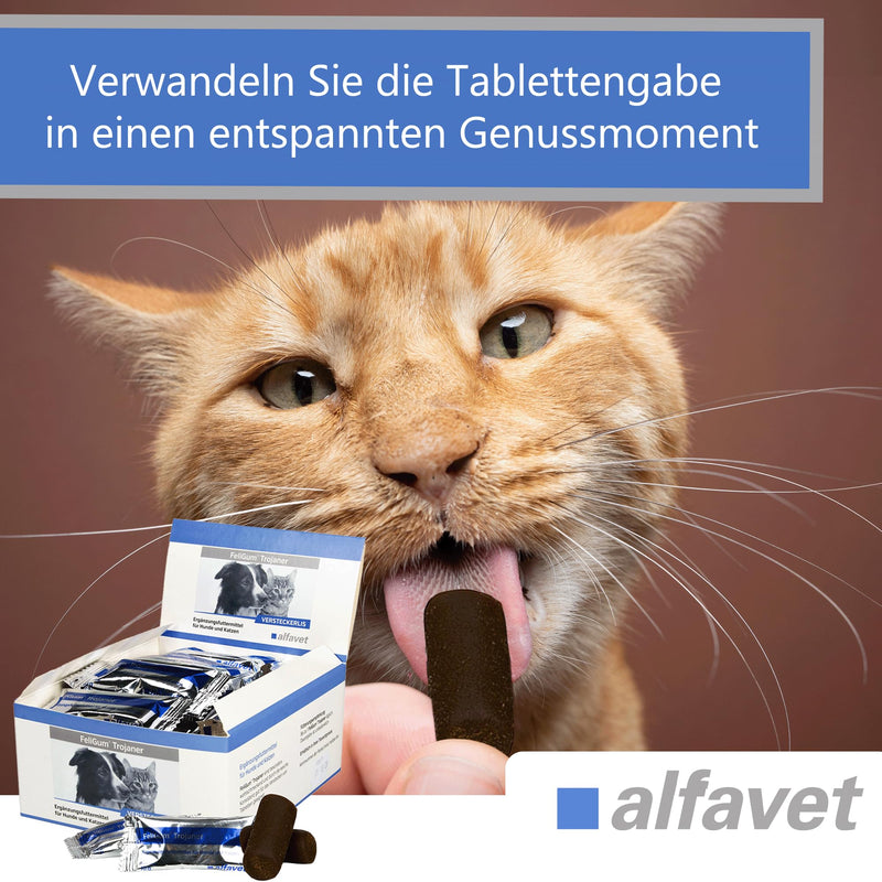 alfavet FeliGum Trojans 6 x 10 g – Moldable treats for hiding tablets – Tasty snacks for easy and stress-free medication administration – Supplementary food for cats and dogs - BeesActive Australia