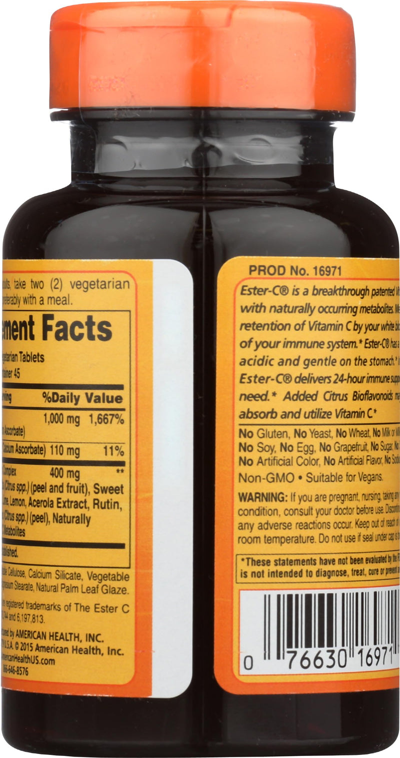 American Health, Ester C 500 with Citrus Bioflavonoids Vegetarian, 90 Count 90 Count (Pack of 1)