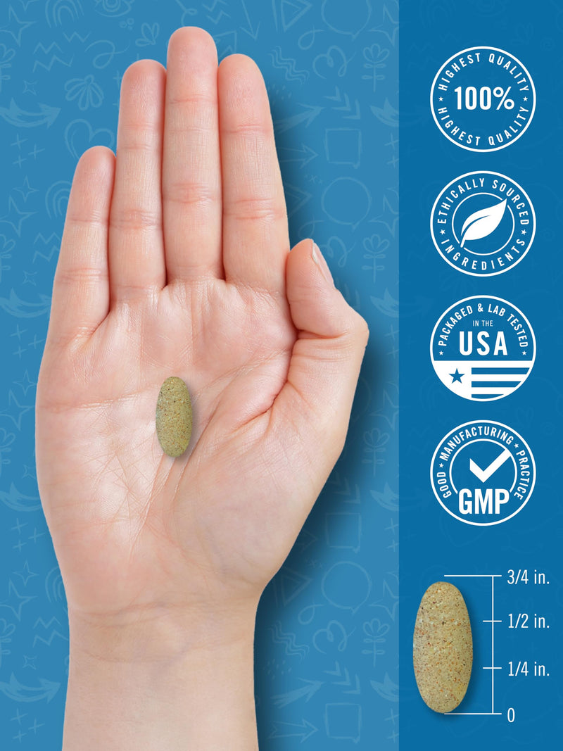 Carlyle Teen Multivitamin for Boys | 60 Caplets | Once Daily | Easy to Digest with Probiotics & Enzymes | with Iron | Non-GMO, Gluten Free