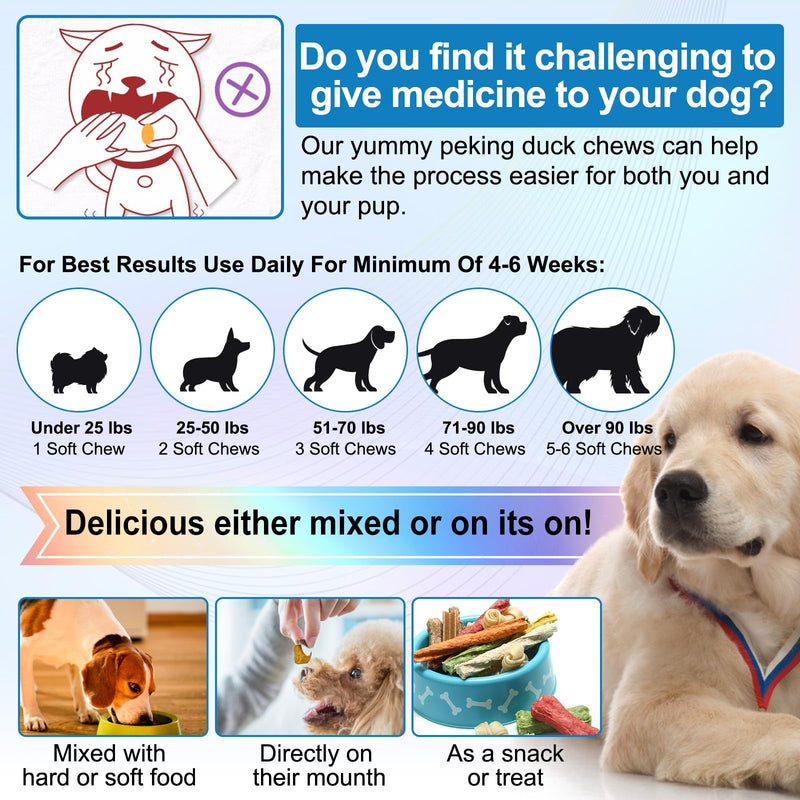 MINGYITUO Chewable tablets for allergy in dogs (30 pieces), chewable tablets for itchy dog skin, immune chewable tablets for allergies in dogs, for itching, Peking duck flavor 30PCS - BeesActive Australia