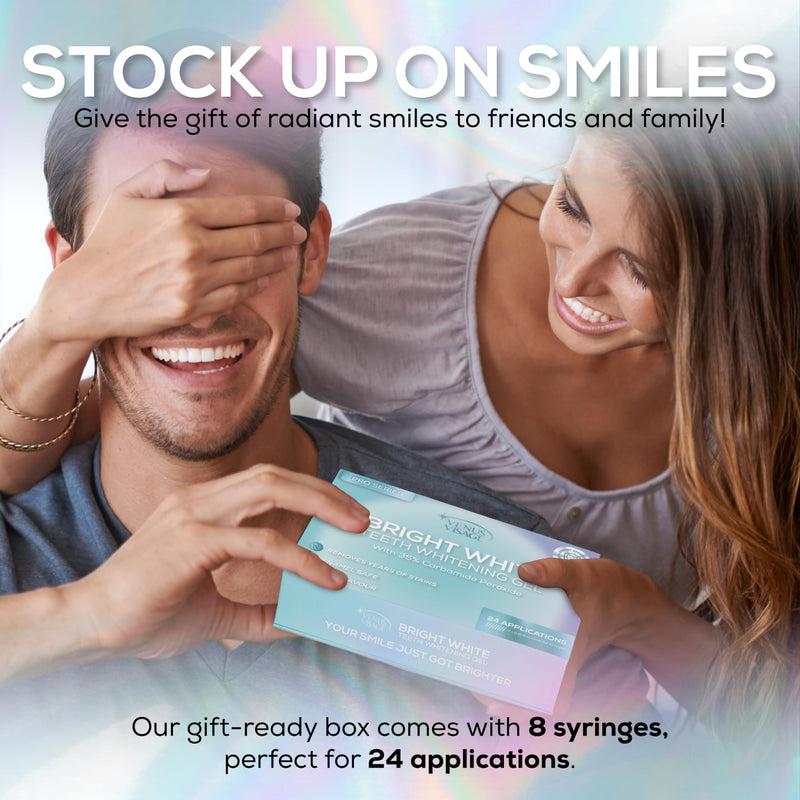 Venus Visage Teeth Whitening Gel Refill Kit Syringes (8 Pack) - 35% Carbamide Peroxide - No Sensitivity Teeth Whitening Gel for Trays - Teeth Whitening Kit Syringes for a Dazzling Smile - BeesActive Australia