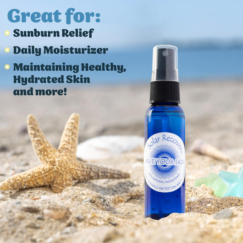 Solar Recover After Sun Moisturizing Spray Travel Size (2 Ounce) - Hydrating Facial & Body Mist - 2460 Sprays of Sunburn Relief With Vitamin E & Calendula 3
