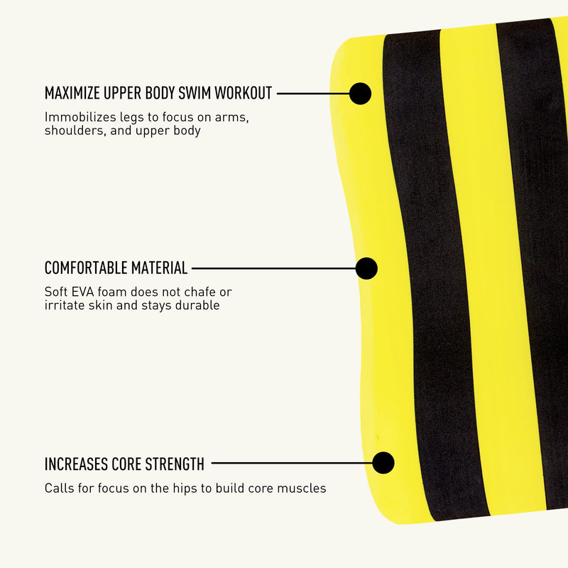 FINIS Foam Pull Buoy for Swim Training - Upper Body Strength Builder - Improves Stroke Technique - Soft EVA Foam Adult - BeesActive Australia