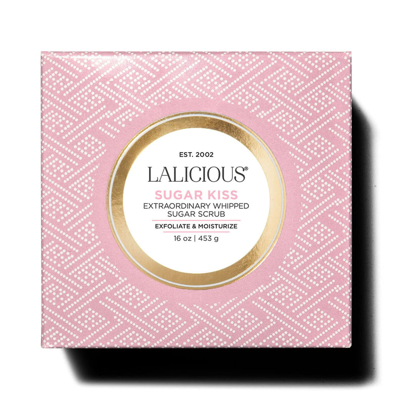 LALICIOUS Extraordinary Sugar Kiss Sugar Scrub, Exfoliating Body Scrub with Coconut Oil & Honey, Moisturizing Body Exfoliator for Glowing Radiant Hydrating Skin, Zero Greasy, No Parabens - 16oz - BeesActive Australia