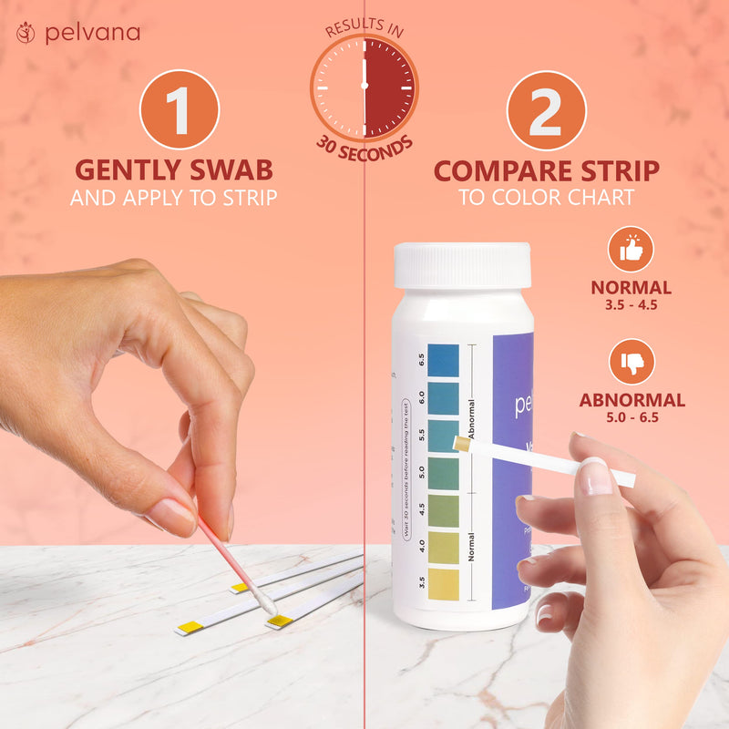 Pelvana Vaginal pH Balance for Women 50 Test Strips | BV Test Strips for Women | Yeast Infection Test Kit for Women to Monitor Feminine Health 1 Count (Pack of 50) - BeesActive Australia