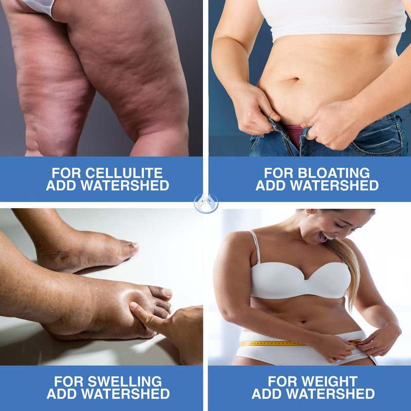 Water Pills Diuretic Water Retention - Liver Detox, Kidney Cleanse, Weight, Swelling Legs & Feet, Edema, Bloating Relief, Fluid Balance - Dandelion Vitamin B6 Green Tea Watershed Max Strength 60ct (1) 1