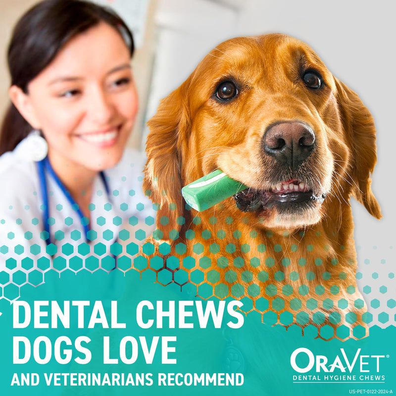 OraVet Dental Chews for Dogs, Oral Care and Hygiene Chews (Extra Small Dogs, 3.5-9 lbs.) Yellow Pouch, 30 Count 12.2 Ounce (Pack of 1) - BeesActive Australia