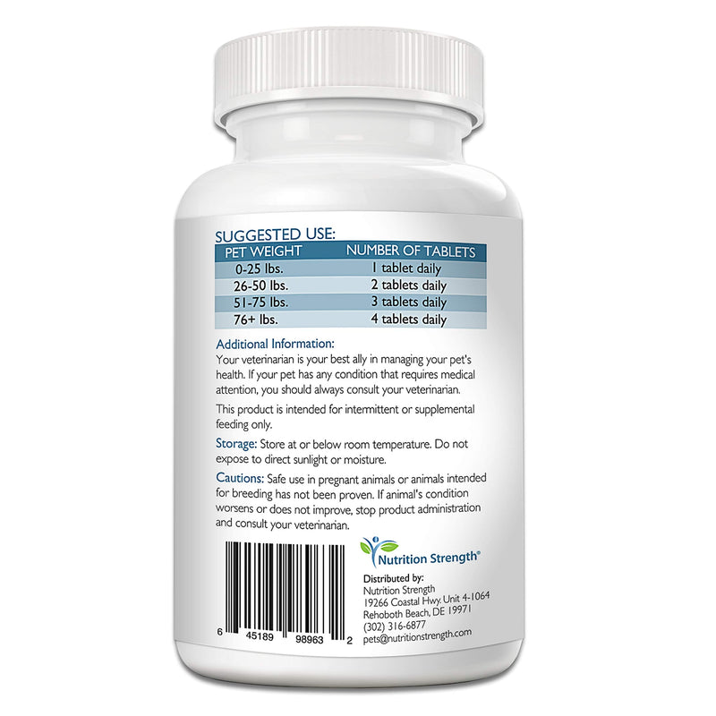 Adrenal Support for Dogs, Support for Dogs with Cushing's Disease, Maintain a Healthy Coat and Skin, Promote Normal Urination, Thirst and Appetite, 120 Chewable Tablets - PawsPlanet Australia