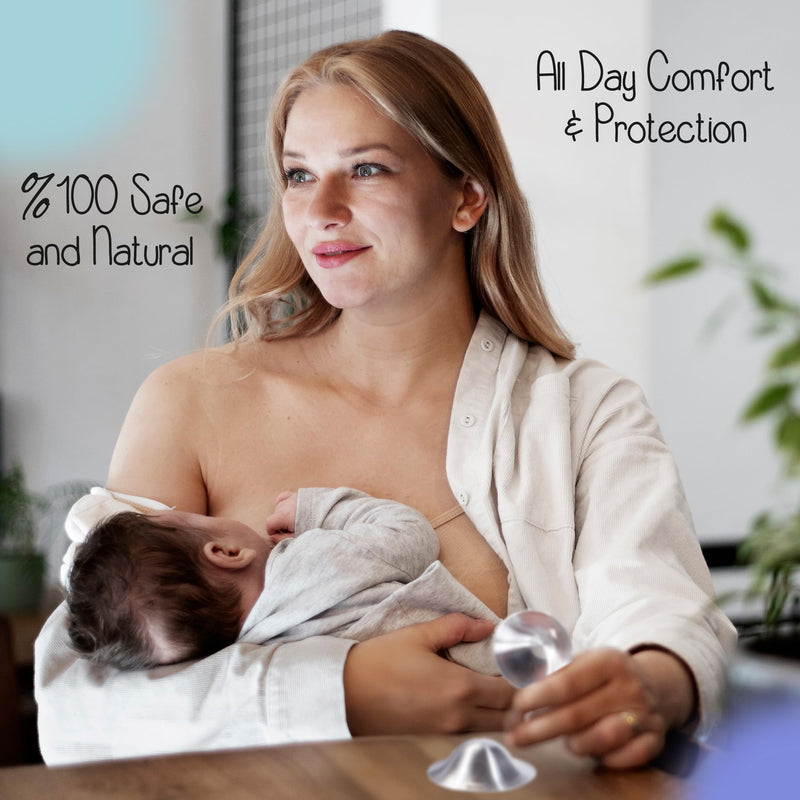 The Original Silver Nursing Cups, Nipple Shields for Nursing Newborn, Nipple Protector for Breastfeeding, Nipple Covers Breastfeeding, No Need Nipple Cream, Newborn Essentials Must Haves (Regular) REGULAR - BeesActive Australia