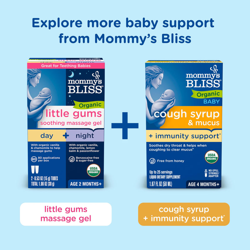 Mommy's Bliss Infants' Pain and Fever Reducer, Baby Acetaminophen, Dye Free, Delicious Mixed Berry Flavor, Ages 2+, 2 Fluid Ounces