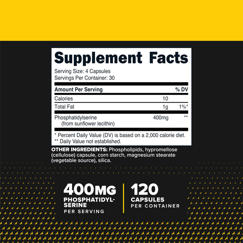 Primaforce Phosphatidyl Serine (400mg), 120 Capsules, 30 Servings