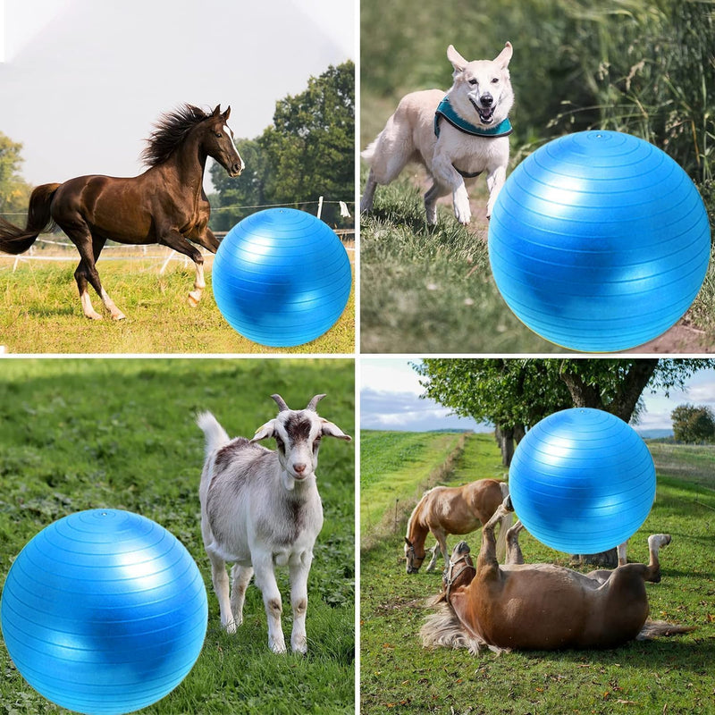 22" Herding Ball - 2025 Herding Horse Ball Toys for Horses Mega Herding Dog Balls with Hand Pump, Herding Ball Toys for Horses Stall