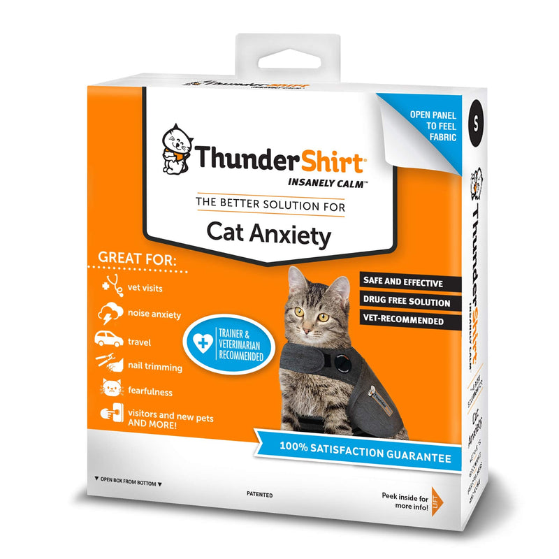 Thundershirt Classic Cat Anxiety Jacket, Heather Gray, Medium (9 to 13 lbs), THU-009 Medium (9 to 13 lbs) - BeesActive Australia