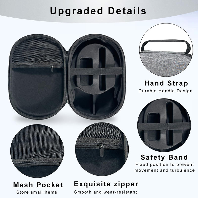 Hard Carrying Case for Apple Vision Pro VR Headset - Compatible with Battery & Charger Accessories, Handheld Design Travel Storage Case, Shockproof & Anti-Drop - BeesActive Australia