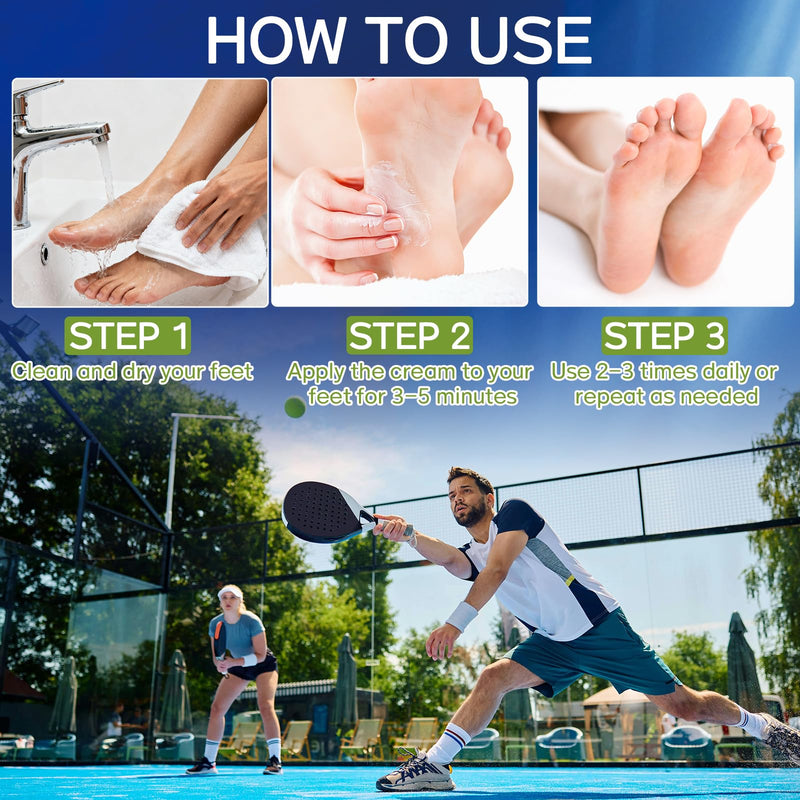 Yeardera Plantar Fasciitis Relief Cream, Heel & Foot Discomfort Relief for Plantar Fasciitis, Heel Spur, Achilles Tendonitis – Natural Herbal Formula with Arnica & Vitamin E– 60g / 2.1 oz