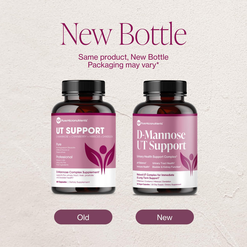 Pure D Mannose Capsules 1000mg Per Serve - Fast Acting UTI Support - Urinary Tract Cleanse & Bladder Health - Cranberry, D-Mannose, Dandelion, Hibiscus Flower - 60 Veggie Caps 1 - BeesActive Australia