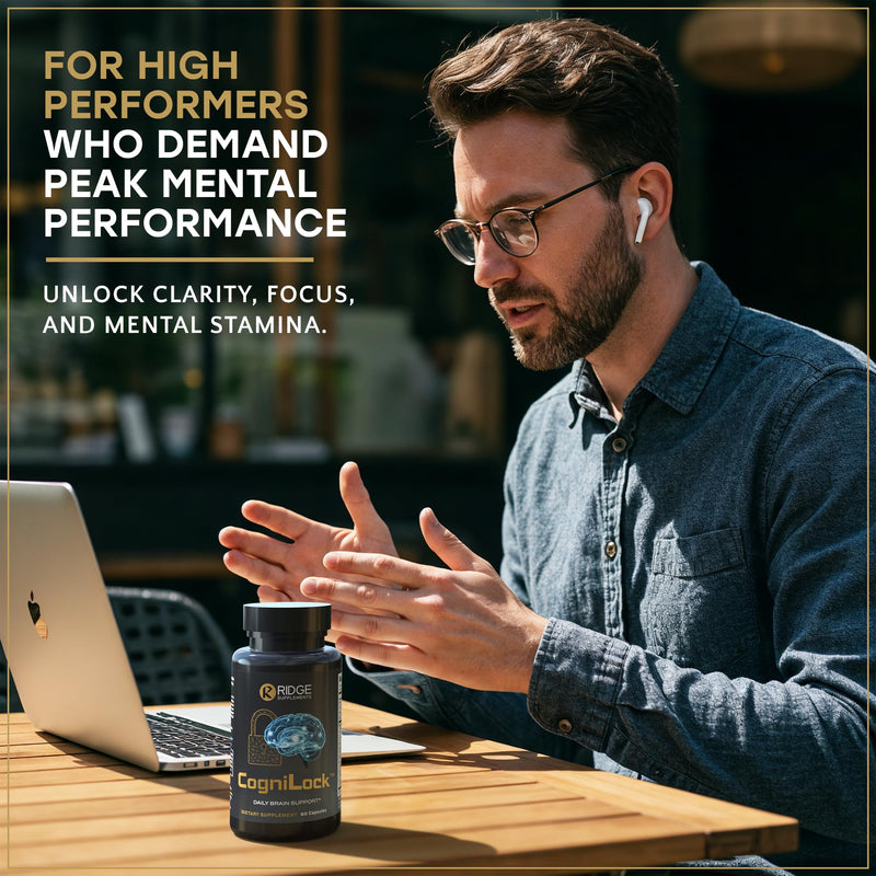 12-in-1 Nootropic Brain Supplement for Memory and Focus, Alpha GPC, Citicoline, CognatiQ™, Cognitive Support - Brain Fog Vitamins w/Lion’s Mane Lion’s Mane, 60 Count