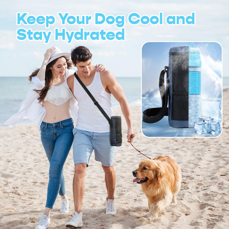 Lesotc Dog Water Bottle, 35OZ Portable Dog Water Bottle Dispenser Dog Travel Water Bottle, Leak Proof Foldable Pet Water Bottle Travel Water Bowl Dog Accessories for Dogs Outdoor Walking and Hiking - BeesActive Australia