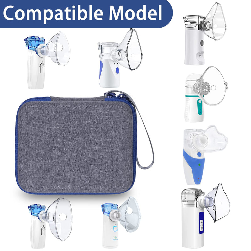 Aenllosi Hard Storage Case Compatible with Portable Nebulizer for Adults and Kids, Handheld Inhaler Carrying Case, Holder for Atomizer Machine & Medicine(Case Only) - BeesActive Australia