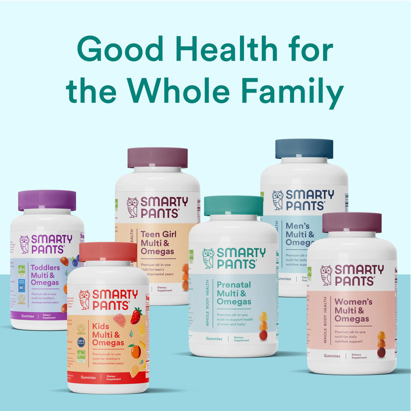 SmartyPants Prenatal Vitamins for Women, Sugar Free Multivitamin Gummies: Methylfolate, Omega 3 (ALA) Vitamin D3, C, Vitamin B12, B6, A, K & Zinc, Inositol, Erythritol Free, 60 Count (20 Day Supply) Old Formula