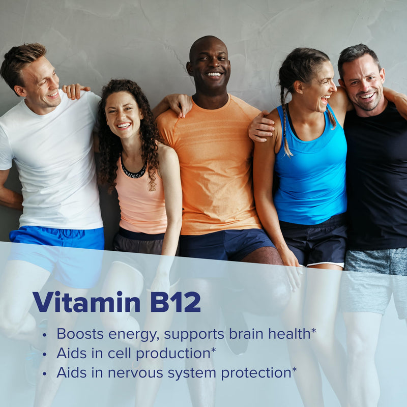 Superior Source No Shot Vitamin B-12 Cyanocobalamin 1000 mcg & Folic Acid 400 mcg - Offers Energy, Heart, Brain, & Stress Support - 100 Sublingual Dissolving Tablets 100 Count (Pack of 1)