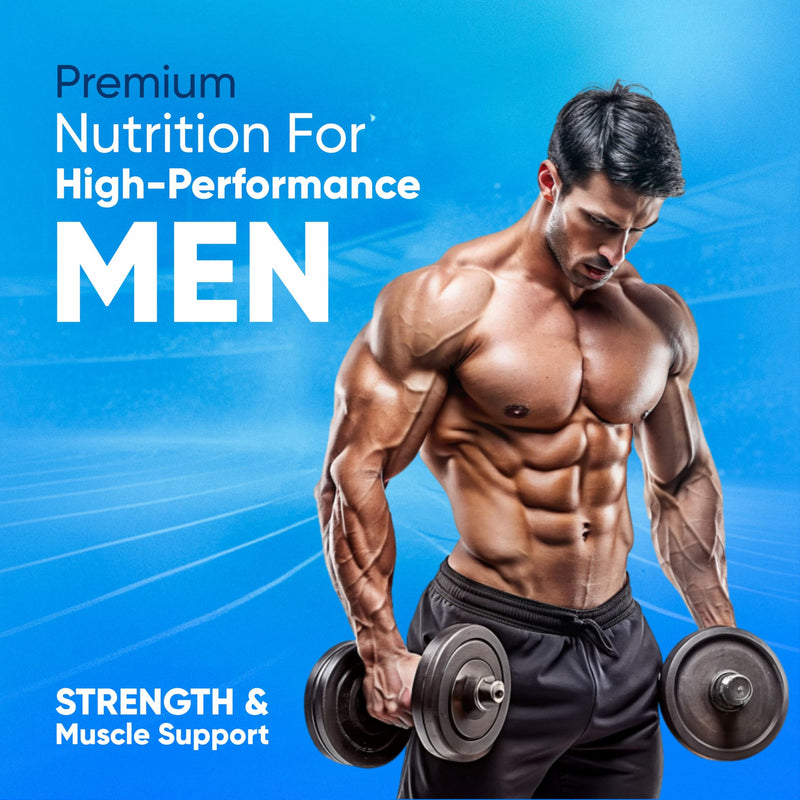 Vitaminnica Multivitamins for Men with Vitamin A & 28 Other nutrients for Overall Health & Immunity- 60 Tablets
