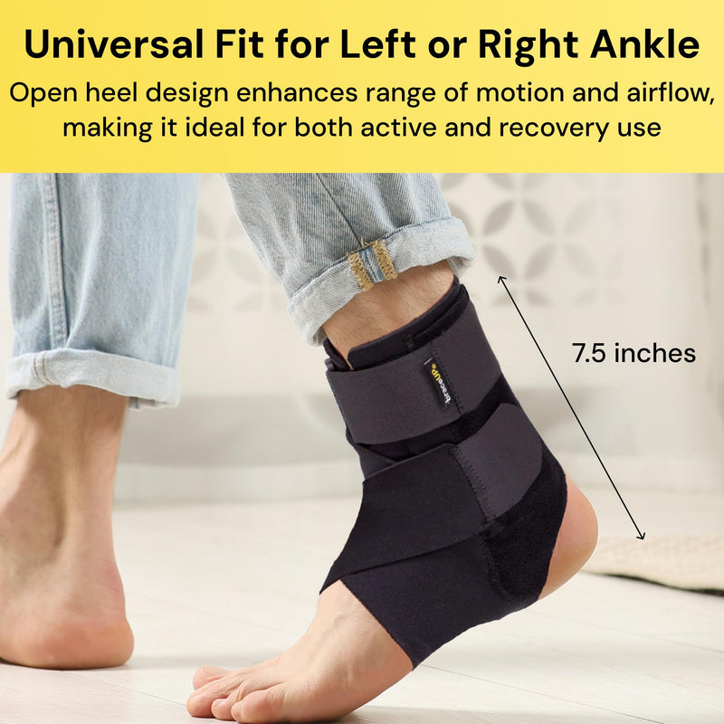 BraceUP Ankle Brace - Relieve Pain, Enhance Stability for Foot Pain, Sprained Ankle, Achilles Tendonitis, Men and Women - BeesActive Australia