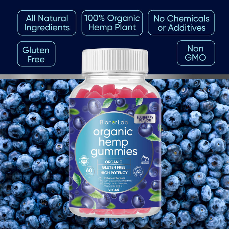 BionerLab Premium Organic Gummies - Gluten Free Supplement for Men & Women