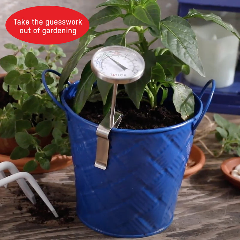 Taylor Soil Testing Thermometer, Gardening Tool for Plant Care, Gardening, Lawn, Farm, Outdoor Use, 4" Inch Stem - BeesActive Australia