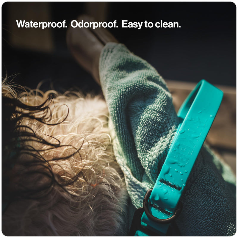 Säker Kelp™ Waterproof Dog Leash – Heavy Duty, Odor-Proof, Adjustable 4–6 ft Long Dog Leash with Twist-Lock Carabiner, 3 Traffic Handles, Hands-Free Option, Aluminum Hardware Trail Green