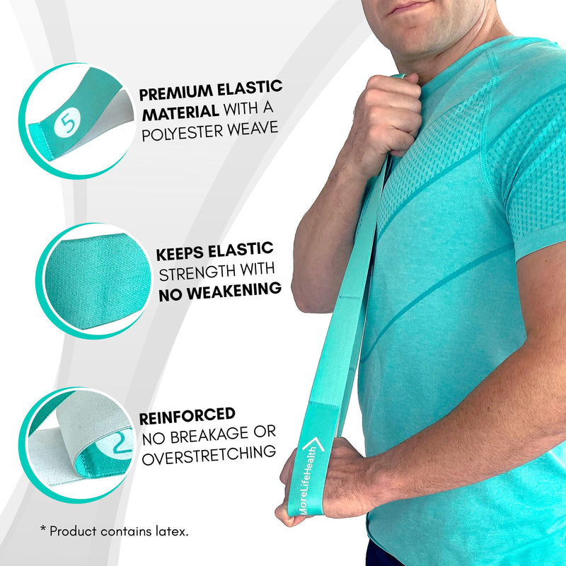 Resistance Bands for Seniors - Exercise Band to Improve Mobility and Strength - Standing & Chair Exercises for Seniors Including Videos and Printable Exercise Instructions Green - Light Strength