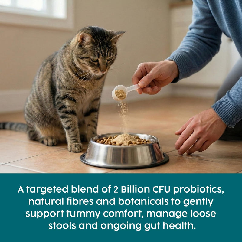 Cat Probiotic Powder 100g – Digestive Care & Gut Health Support for Cats & Kittens, Probiotics for Cats with L-Glutamine & Herbs, Daily Cat Digestive Support | Catnip