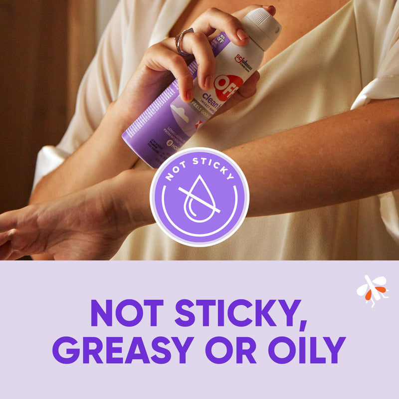 OFF! Clean Feel Insect Repellent Aerosol with 20% Picaridin, Bug Spray with Long Lasting Protection from Mosquitoes, Feels Good on Skin, 7.5 oz - BeesActive Australia