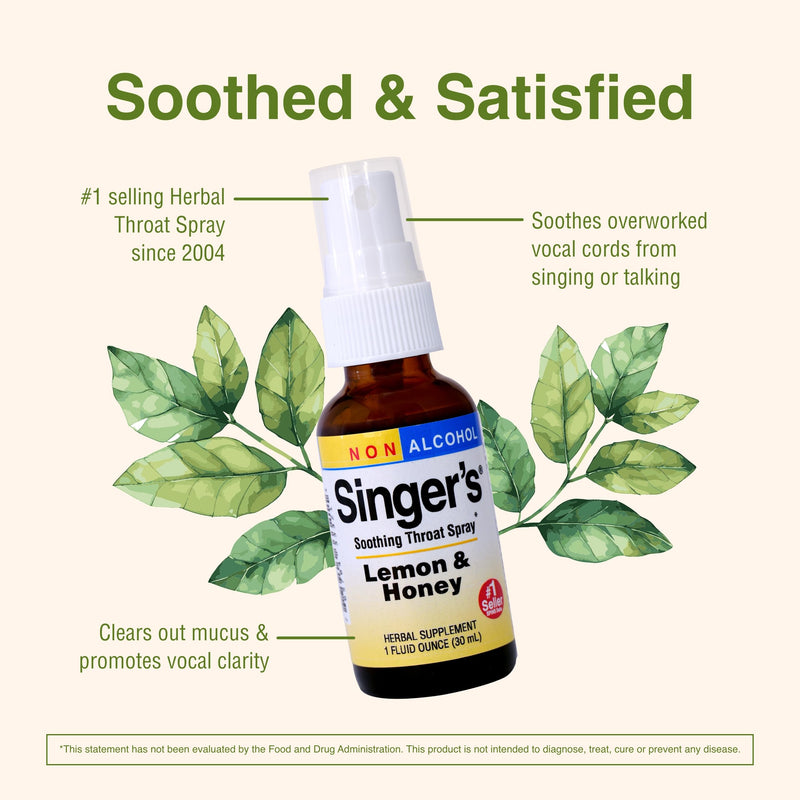 Herbs Etc. Singer's Saving Grace Honey Lemon ‚Äì Herbal Remedy for Throat Comfort ‚Äì Soothing, Hydrating Support with Licorice ‚Äì Alcohol-Based ‚Äì 1 fl oz (75 Servings) - BeesActive Australia