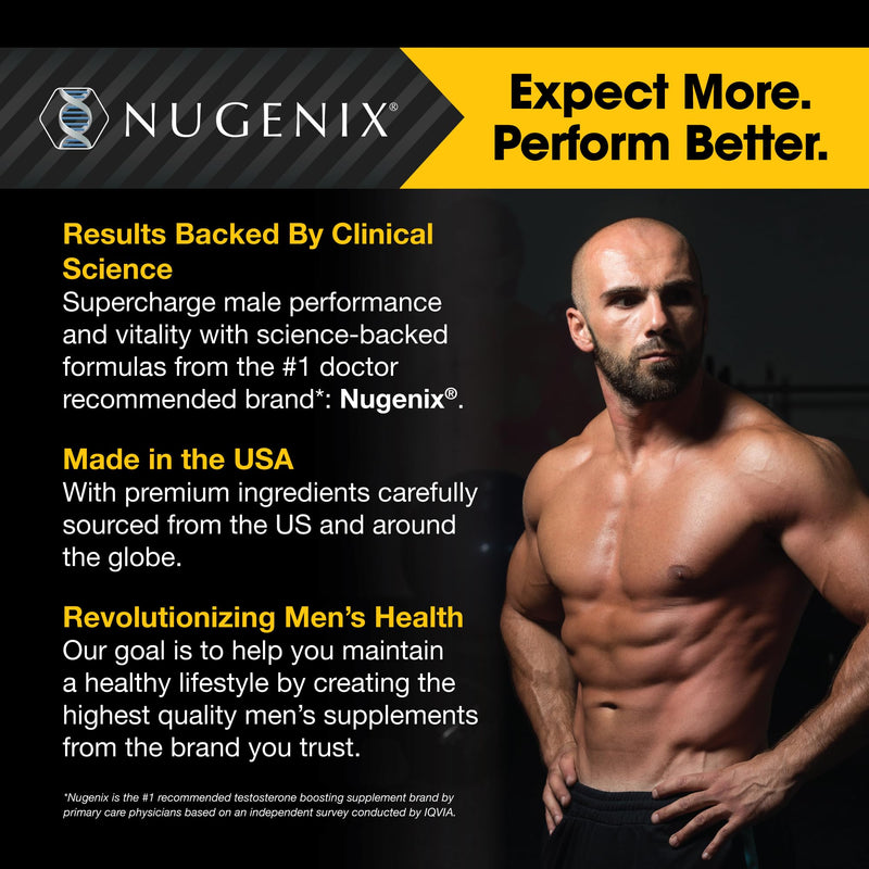 Nugenix Ultimate - Powerful Free Testosterone Booster for Men - 56 Count | Maximize Muscle, Increase Drive, Modulate Androgenic Activity 56 Count (Pack of 1)