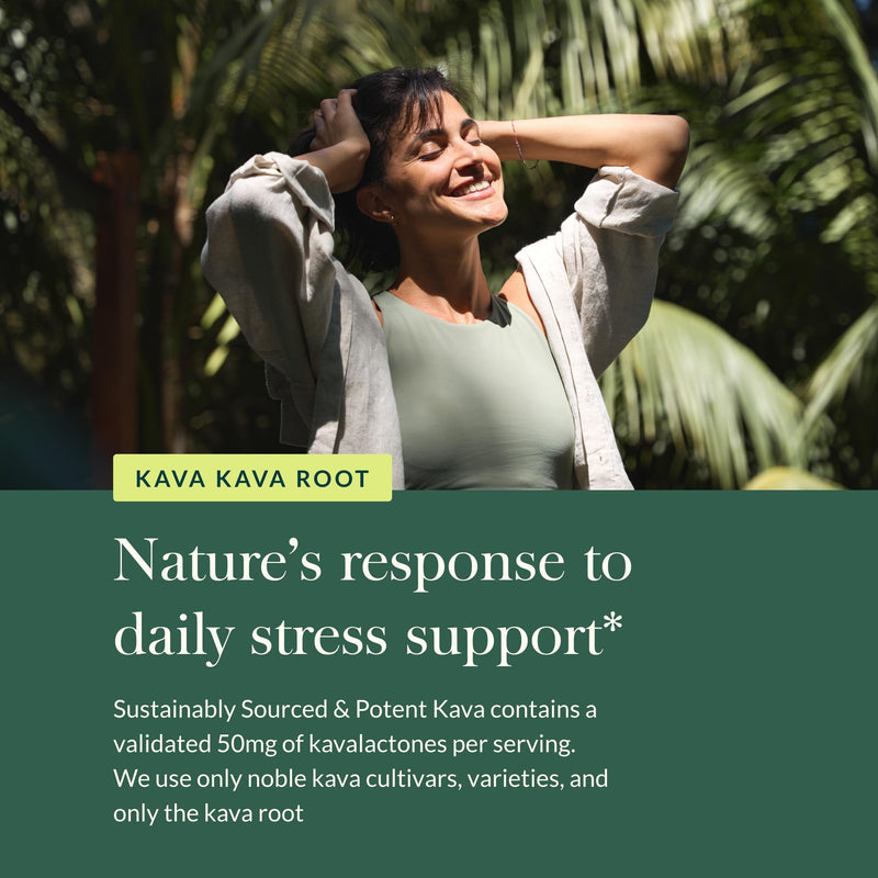 Gaia Herbs Kava Root Extra Strength - Helps Sustain a Sense of Natural Calm, Relaxation,* and Emotional Wellness During Times of Stress - Made with Noble Kava Cultivars - 1 Fl Oz (20-Day Supply) Standard Packaging - BeesActive Australia