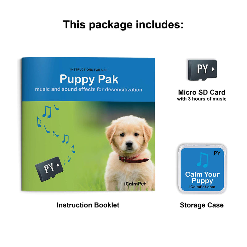 iCalmPet | Through a Dog's Ear: Calm Your Puppy | Micro SD Card | 3-hrs | Early Treatment of Noise Phobias and Sound sensitivities in Younger Canines - PawsPlanet Australia