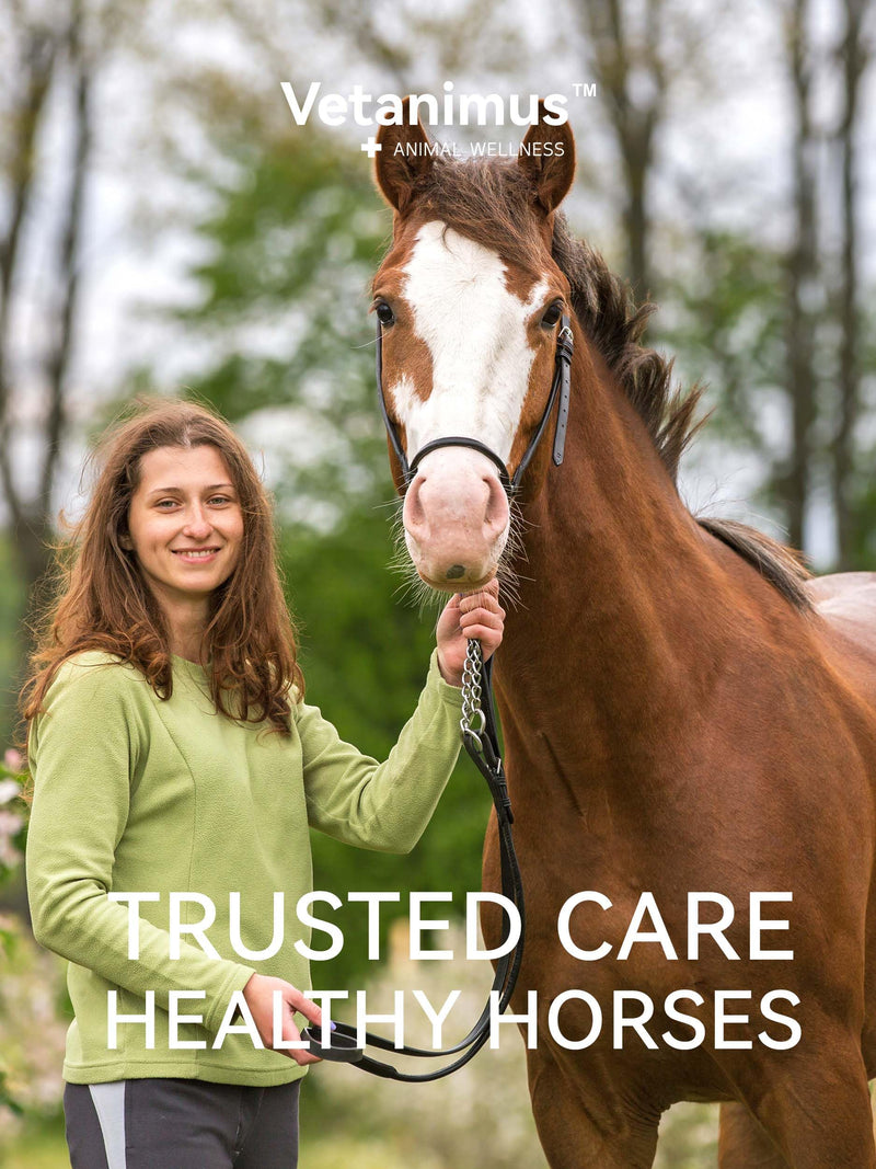 Natural Vitamin E & Selenium for Horses Muscle Build Support for Active Horses Equine Vitamin E Powder Supplement 100-Day Supply Big Tub