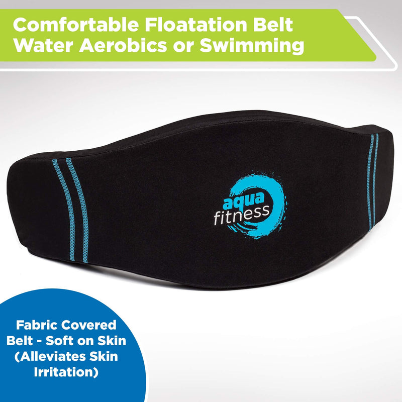 New Aqua Water Fitness Deluxe Flotation Belt – Adult Aquatic Swim Belt for Water Aerobics and Other Pool Exercise – Black/Blue - BeesActive Australia