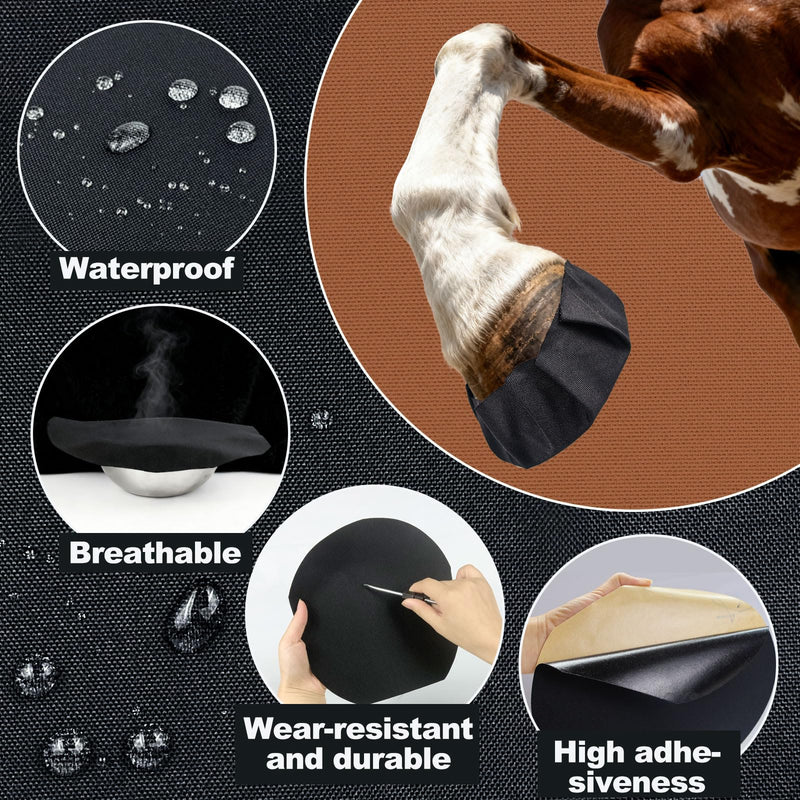 6 Pack Horse Hoof Tape,Strong Sticky Horse Hoof Wraps, Breathable Waterproof Magic Cushion Hoof Packing,Protection for Hoof Hoove (6)